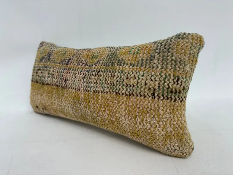 Handcrafted Southwestern Rectangle Pillow, 10x20 Inches Throw Pillow - 3