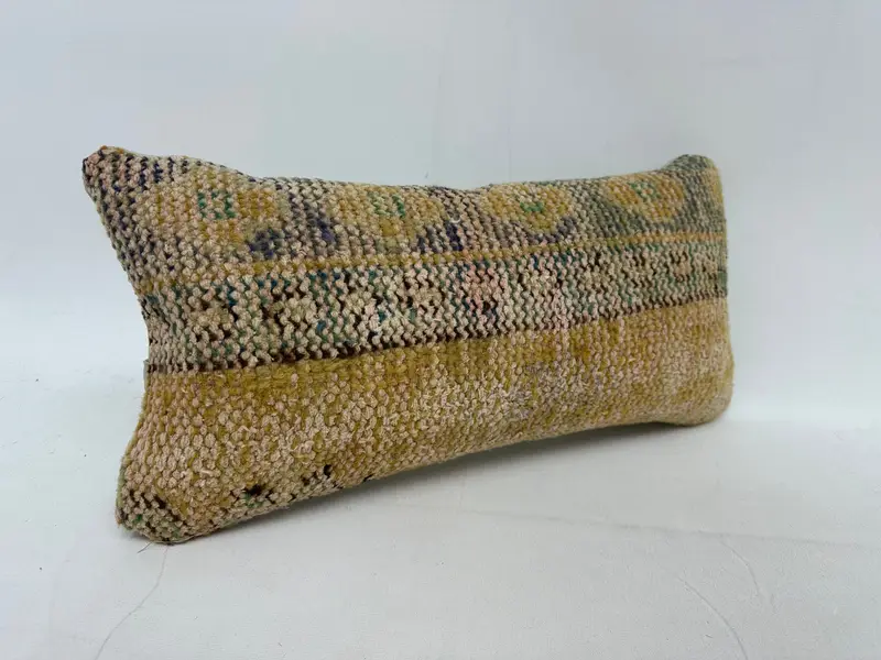 Handcrafted Southwestern Rectangle Pillow, 10x20 Inches Throw Pillow - 2