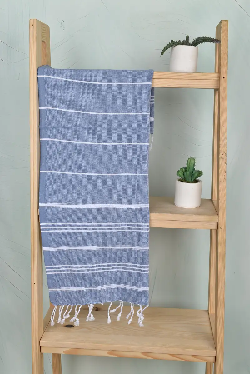 Personalized Kitchen Towel, Wedding Gift, Bridesmaid Gifts, 40x24 Cotton Striped Towel, Wedding Hand Made Gift, Organic Towel, Bridal Shower Favor - 7