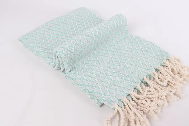 68x40 Cotton Geometric Towel, Mother Of The Groom Gift, Luxury Beach Towel, Turkish bath towel, Travel towel, Wedding Anniversary Gift, Wedding Gift - 6
