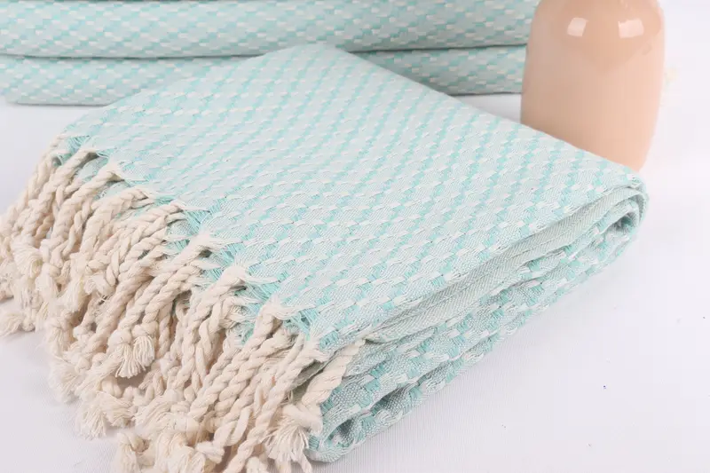 68x40 Cotton Geometric Towel, Mother Of The Groom Gift, Luxury Beach Towel, Turkish bath towel, Travel towel, Wedding Anniversary Gift, Wedding Gift - 5