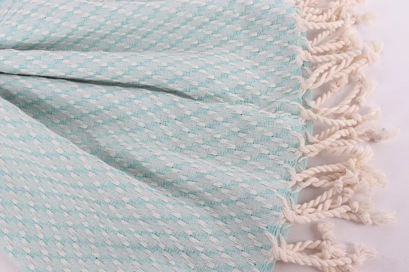 68x40 Cotton Geometric Towel, Mother Of The Groom Gift, Luxury Beach Towel, Turkish bath towel, Travel towel, Wedding Anniversary Gift, Wedding Gift - 8