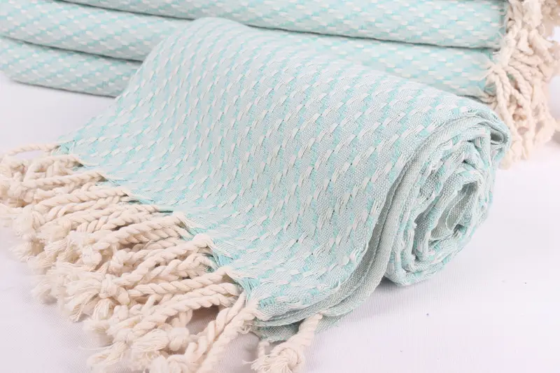 68x40 Cotton Geometric Towel, Mother Of The Groom Gift, Luxury Beach Towel, Turkish bath towel, Travel towel, Wedding Anniversary Gift, Wedding Gift - 4