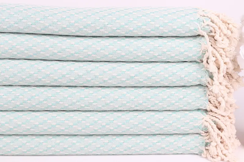 68x40 Cotton Geometric Towel, Mother Of The Groom Gift, Luxury Beach Towel, Turkish bath towel, Travel towel, Wedding Anniversary Gift, Wedding Gift - 3