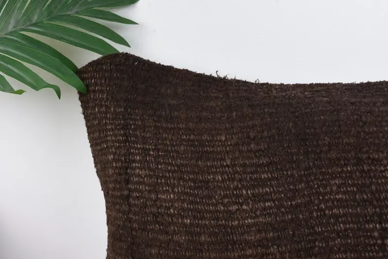 Pattern Throw Pillow Cover, 12x24 Brown Pillow, Pillow for Sofa, Vintage Pillow, Retro Pillow Sham, Pillow, Yoga Pillow, Handmade Kilim Cushion - 2