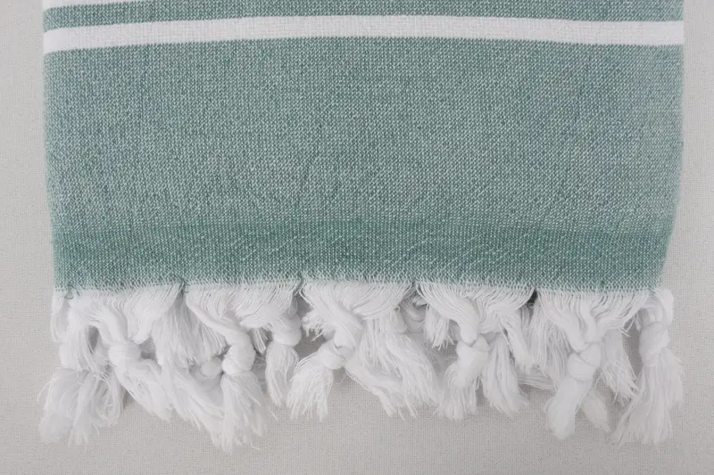 Bridal Shower Gifts, Best Friend Wedding Gift, Beach towel, Organic Turkish towel, Bridesmaid Gifts, Guest Towel, 68x36 Cotton Striped Terry Towel - 6