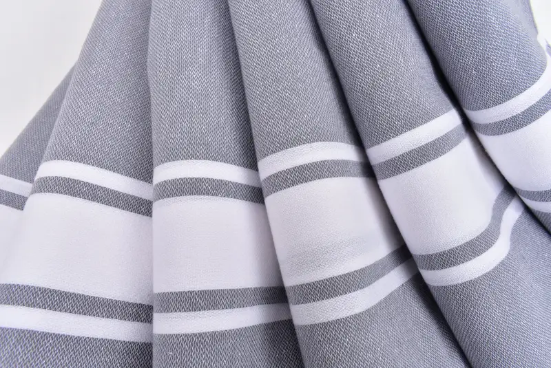 Monogrammed Hand Towel, Welcome Wedding Gift, Custom Hand Towel, 36x24 Cotton Striped Towel, Wedding Anniversary Gift, Monogram Towels, Wedding Gift - 5