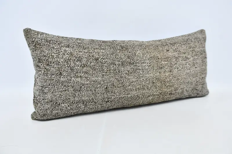 16x36 Gray Pillow Sham, Vintage Kilim Pillow, Hippie Throw Cushion Case, Cushion, Home Decor Pillow, Accent Throw Pillow Sham, Turkish Kilim Pillow - 3