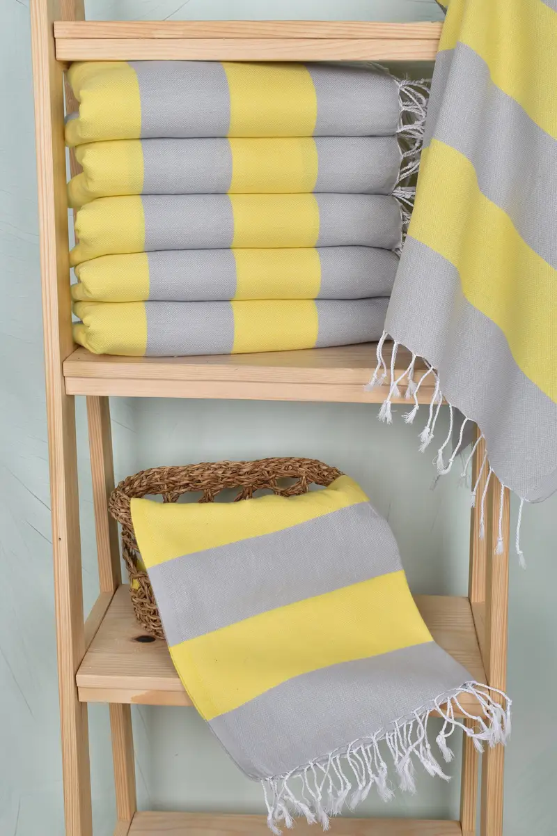 Kitchen Towel, Best Friend Gift, Xmas Gifts, Personalized Gift, 40x20 Cotton Striped Towel, Personalized Kitchen Towel, Best Friend Christmas Gift - 3