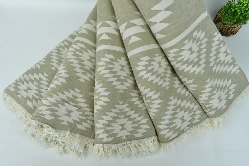 Bachelorette Party Items, 84x56 Cotton Kilim Towel, Boho Throw Blankets, Bedspread, Bridesmaid Gifts, Extra Large Tablecloth, Christmas Gift Blanket - 5
