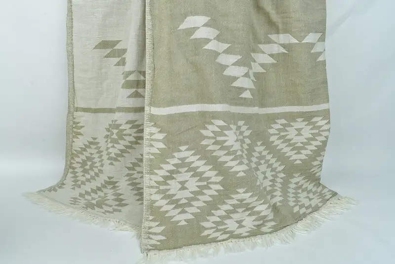 Bachelorette Party Items, 84x56 Cotton Kilim Towel, Boho Throw Blankets, Bedspread, Bridesmaid Gifts, Extra Large Tablecloth, Christmas Gift Blanket - 8
