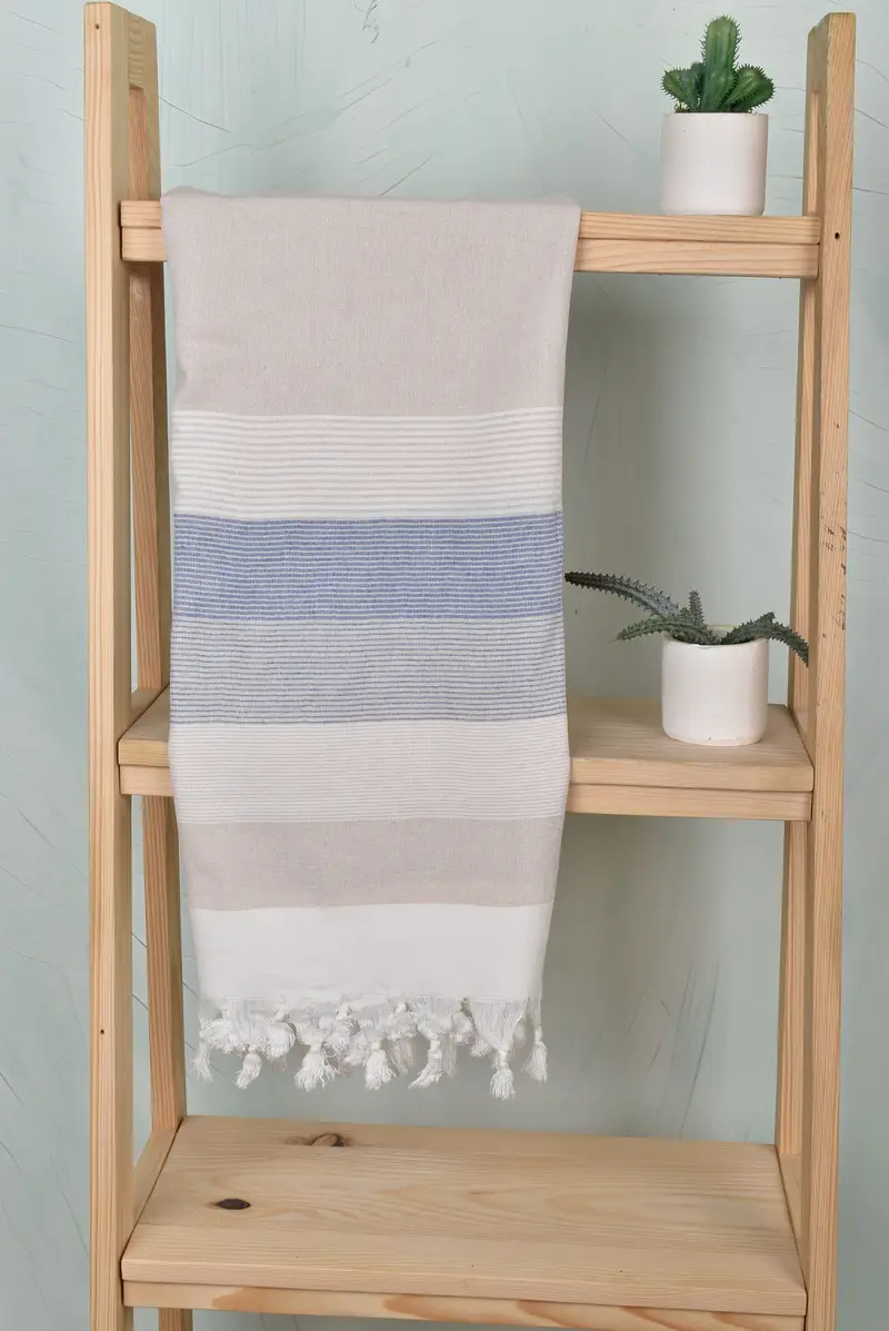 Best Friend Gift, Holiday Towel, Custom Wedding Gifts, Bachelor Party Gifts, Bachelorette Party Gifts, 68x40 Cotton Striped Towel, Guest Towel - 8