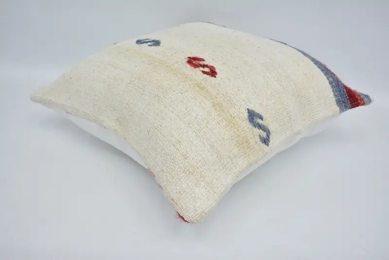 20x20 White Pillow, Pillow for Sofa, Interior Designer Pillow, Morroccon Kilim Cushion Cushion Case, Gift Pillow, Cushion Case - 6