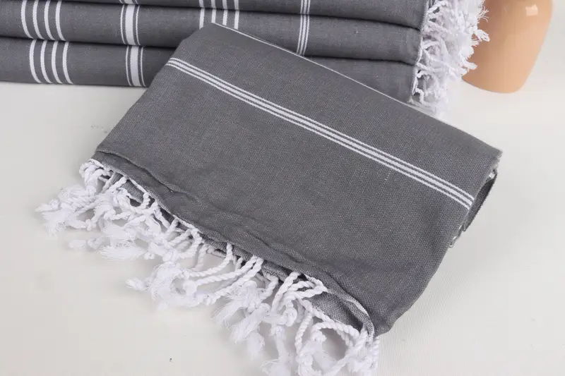 Personalized Wedding Gift, Monogram Towels, Gift Towel, Bachelorette Party Decorations, 70x40 Cotton Striped Towel, Gym Towel, Beach Towel Bulk - 4