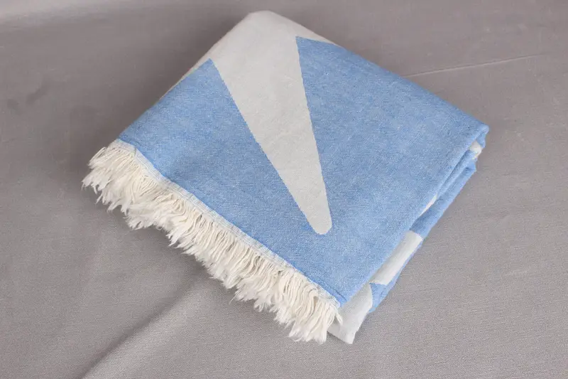 Wedding Gifts Towel, Fringed Turkish towel for poolside, Guest Towel, Bride Gift, Bridal Shower Gift, 68x36 Cotton Star Design Towel, Bachelor Gifts - 7