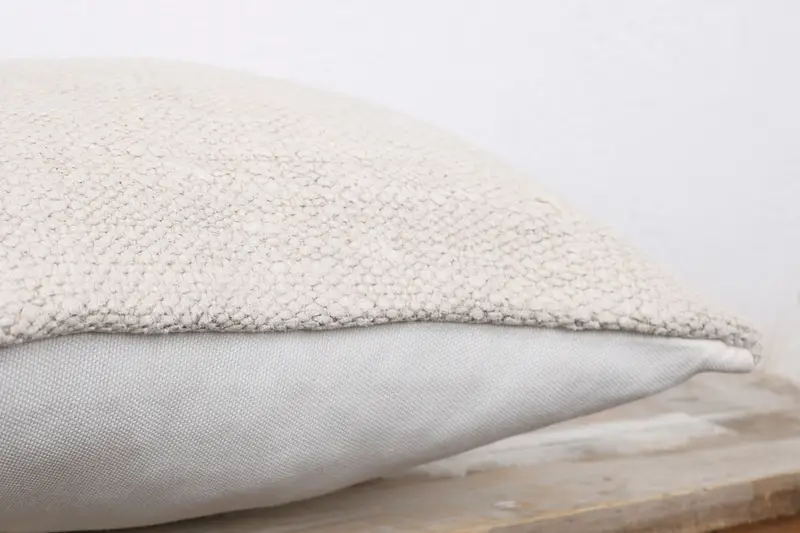 Turkish Kilim Pillow, Vintage Pillow, Cushion Case, Pillow for Couch, Bright Pillow, 14x14 White Cushion Case, Crochet Pattern Pillow Sham - 6