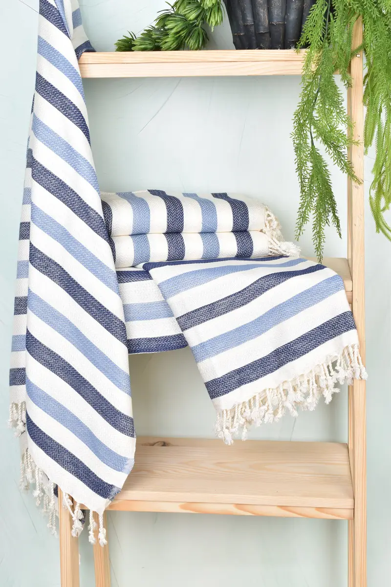 68x40 Cotton Striped Towel, Travel towel, Personalized Gift, Towel With Name, Turkish bath towel, Wedding Gift For Bride, Peshtemal Towel USA - 6