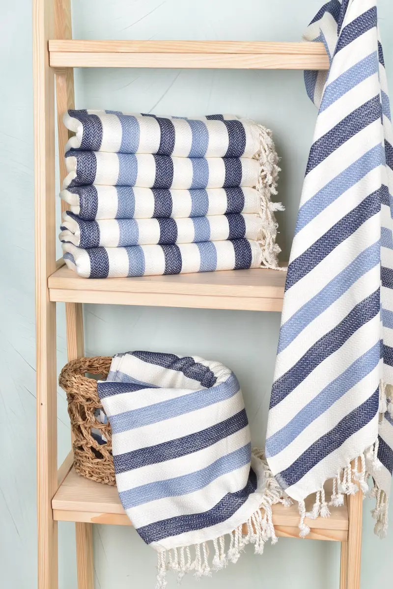68x40 Cotton Striped Towel, Travel towel, Personalized Gift, Towel With Name, Turkish bath towel, Wedding Gift For Bride, Peshtemal Towel USA - 3