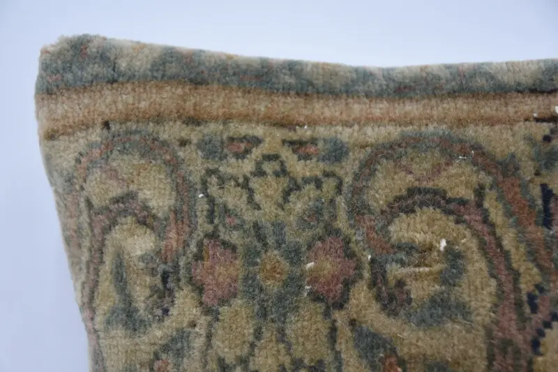 Pattern Throw Pillow Sham, Turkish Pillow, Cushion Cover, Interior Designer Pillow, Pillow for Sofa, 12x12 Beige Pillow Cover, Rustic Pillow Sham - 2