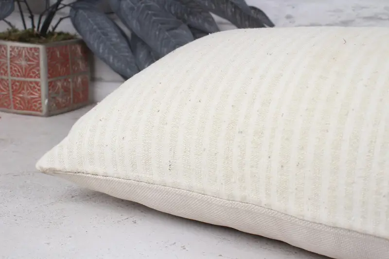 Cushion, Gift Pillow, Handmade Kilim Cushion, Bolster Throw Pillow Cover, 12x48 White Pillow Cover, Antique Pillows, Square Throw Pillow Case - 7