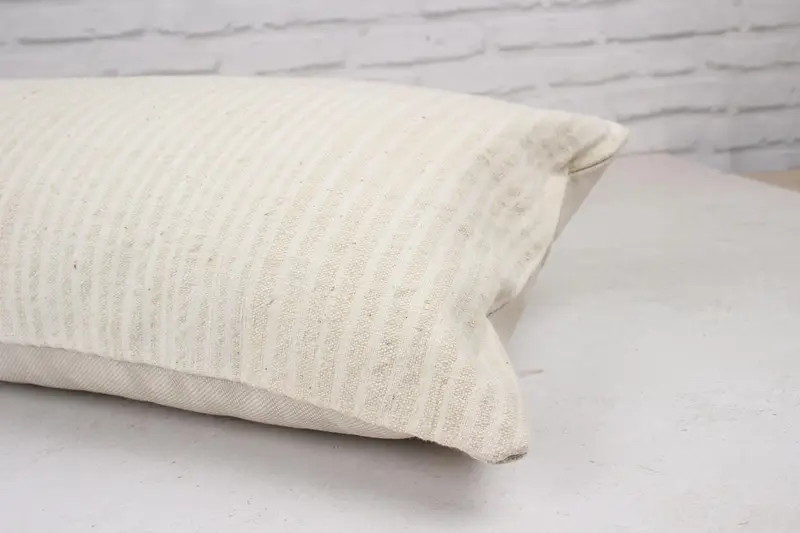 Cushion, Gift Pillow, Handmade Kilim Cushion, Bolster Throw Pillow Cover, 12x48 White Pillow Cover, Antique Pillows, Square Throw Pillow Case - 6