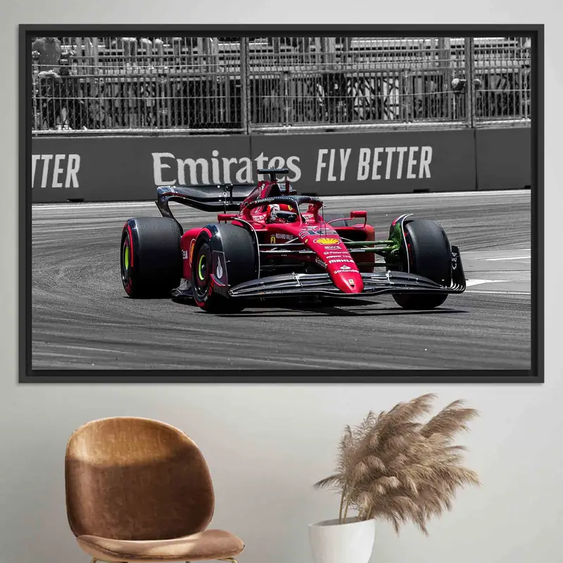 Ferrari F1 Canvas: Leclercs Vermächtnis in lebendigen Details