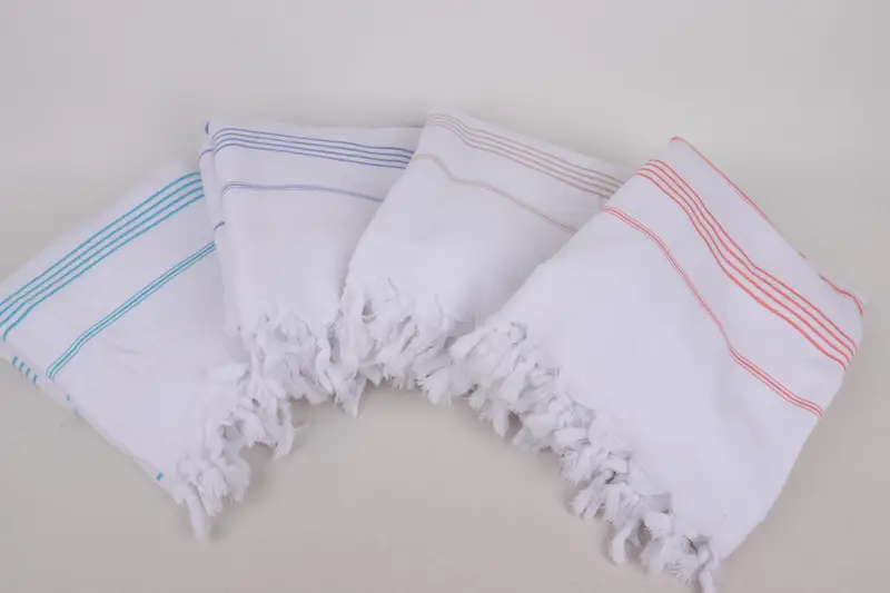 First Wedding Anniversary Gift, Quick-dry towel, Hammam towel, 68x36 Cotton Striped Terry Towel, Personalized Turkish Towel, Employee Gifts - 2