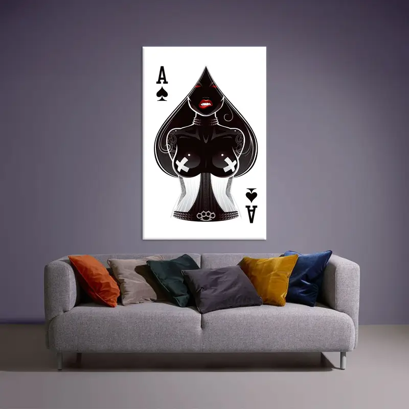 Sexy Woman Wall Art, Trendy Canvas Art, Woman Art Decor, Man Cave, Sexy Woman Canvas Art, Black And Woman Wall Art, Modern Canvas Art - 3
