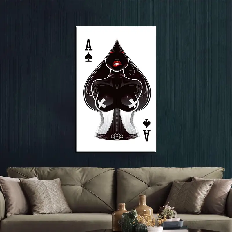 Sexy Woman Wall Art, Trendy Canvas Art, Woman Art Decor, Man Cave, Sexy Woman Canvas Art, Black And Woman Wall Art, Modern Canvas Art - 2
