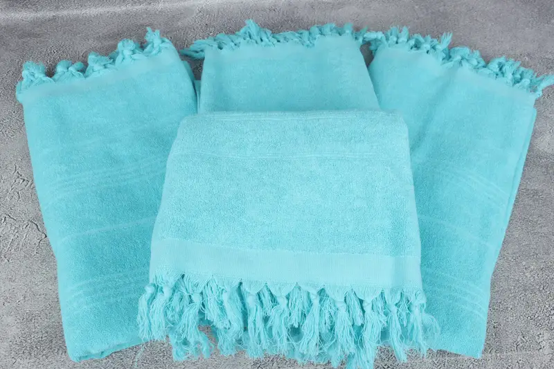 Custom Wedding Gift, Quick-Dry Beach Towel, Organic Turkish towel, Best Friend Christmas Gift, 70x36 Cotton Striped Terry Towel, Unique Wedding Gift - 4