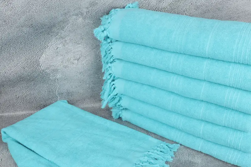 Custom Wedding Gift, Quick-Dry Beach Towel, Organic Turkish towel, Best Friend Christmas Gift, 70x36 Cotton Striped Terry Towel, Unique Wedding Gift - 2