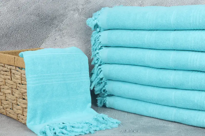 Custom Wedding Gift, Quick-Dry Beach Towel, Organic Turkish towel, Best Friend Christmas Gift, 70x36 Cotton Striped Terry Towel, Unique Wedding Gift - 3