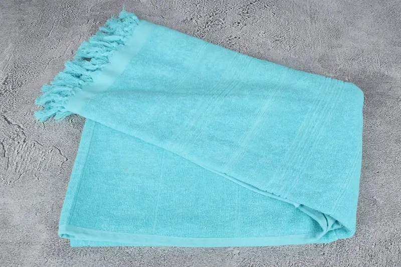 Custom Wedding Gift, Quick-Dry Beach Towel, Organic Turkish towel, Best Friend Christmas Gift, 70x36 Cotton Striped Terry Towel, Unique Wedding Gift - 6