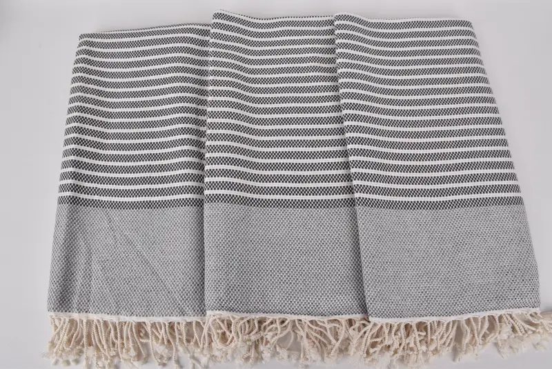 Wedding Gifts Towel, Bridesmaid Gift, Wedding Gift, 76x40 Cotton Striped Towel, Valentines Day Gift, Luxury Turkish beach towel for summer vacation - 7