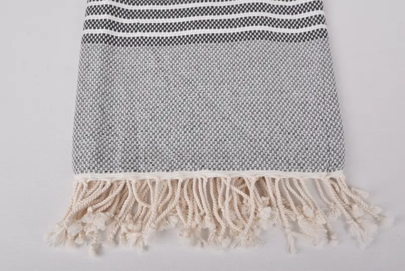 Wedding Gifts Towel, Bridesmaid Gift, Wedding Gift, 76x40 Cotton Striped Towel, Valentines Day Gift, Luxury Turkish beach towel for summer vacation - 3