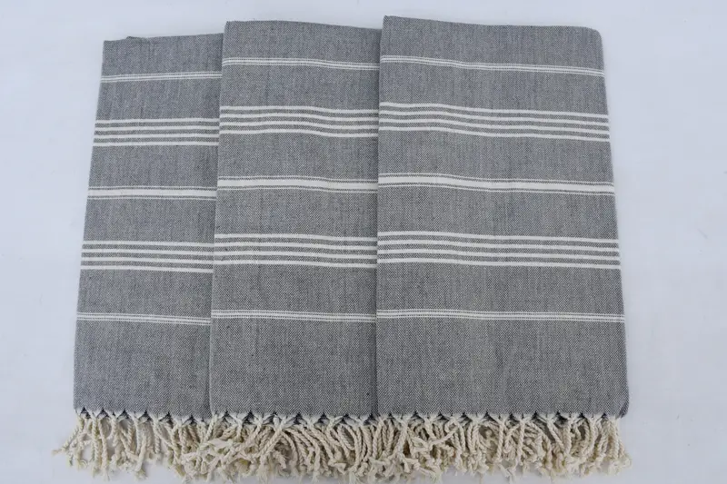 Yoga Towel, Bachelorette Favors Beach, Wedding Gift Ideas, Bachelorette Gifts, Bridesmaid Gift, Absorbent Turkish towel, 68x40 Cotton Striped Towel - 4