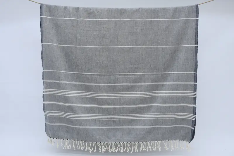 Yoga Towel, Bachelorette Favors Beach, Wedding Gift Ideas, Bachelorette Gifts, Bridesmaid Gift, Absorbent Turkish towel, 68x40 Cotton Striped Towel - 8