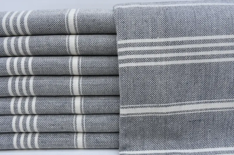 Yoga Towel, Bachelorette Favors Beach, Wedding Gift Ideas, Bachelorette Gifts, Bridesmaid Gift, Absorbent Turkish towel, 68x40 Cotton Striped Towel - 1