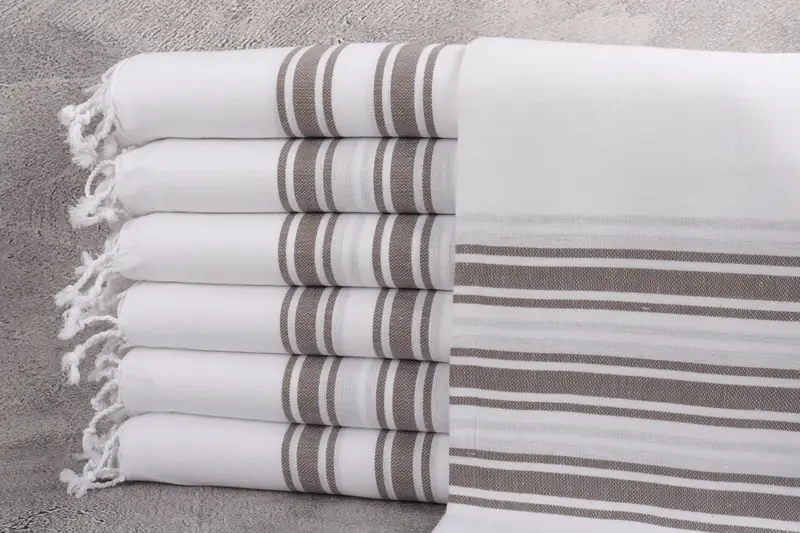 70x40 Cotton Striped Towel, Turkish Towel Set, Christmas Gift, Turkish Towel Bulk, Turkish beach towel, Handmade Gift, Personalized Turkish Towel - 1