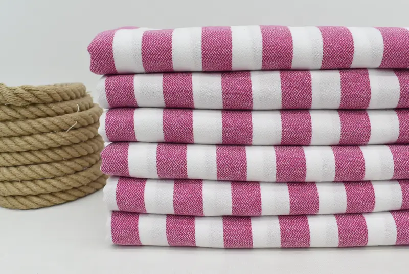 Sand-resistant towel, Customized Towels, Personalized Wedding Gift, Peshtemal Towel USA, Monogram Beach Towel, 68x36 Cotton Striped Towel - 3