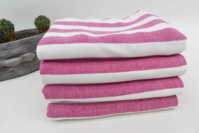 Sand-resistant towel, Customized Towels, Personalized Wedding Gift, Peshtemal Towel USA, Monogram Beach Towel, 68x36 Cotton Striped Towel - 6