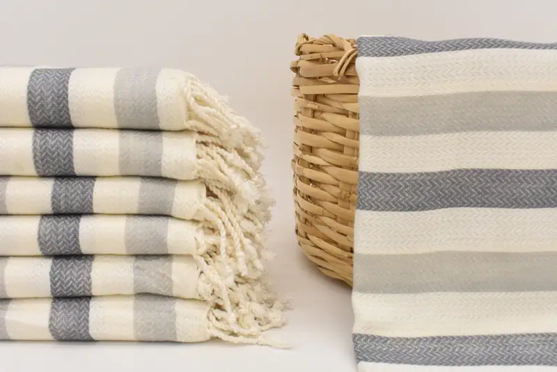 Cute Beach Towel, 68x40 Cotton Striped Towel, Embroidery Towel, Hammam towel, Gym Towel, Cotton towel, Boyfriend Christmas Gift, Embroidered Towel