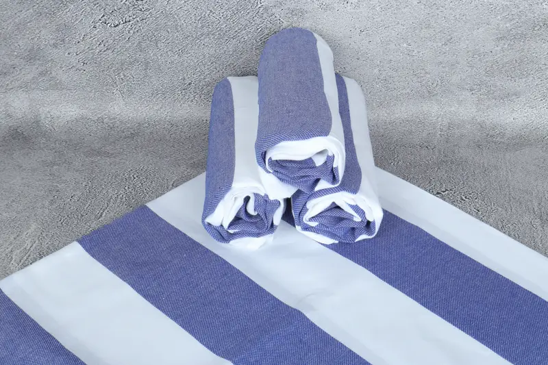Luxury Turkish peshtemal beach towel, Bridal Shower Gift, 70x40 Cotton Striped Towel, Bridal Party Gifts, Turkish towel, Custom Wedding Gifts - 7