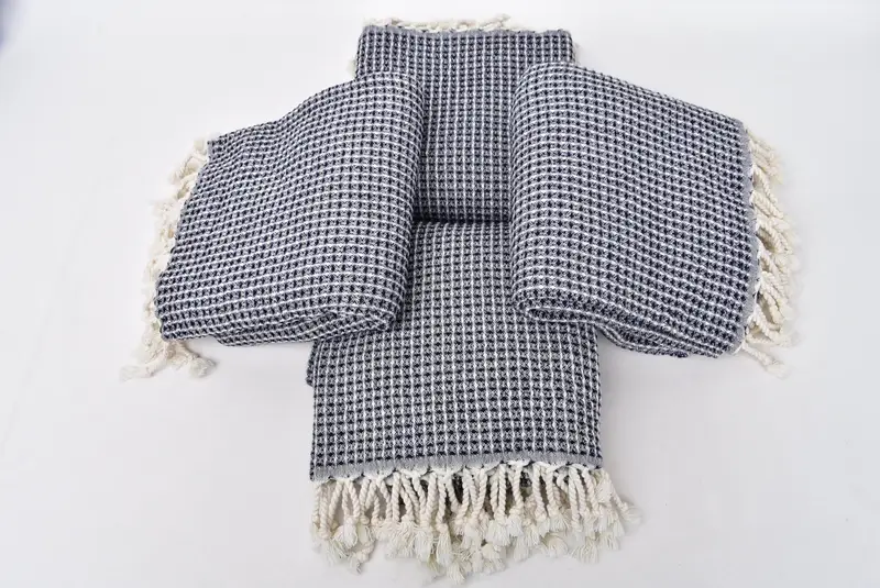 68x36 Cotton Waffle Towel, Bachelor Gifts, Sand-resistant towel, Turkish towel, Bachelor Towel, Bridal Gifts, Handwoven Turkish bath towel - 6