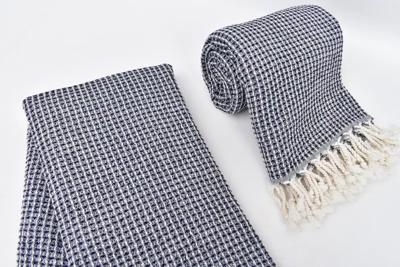 68x36 Cotton Waffle Towel, Bachelor Gifts, Sand-resistant towel, Turkish towel, Bachelor Towel, Bridal Gifts, Handwoven Turkish bath towel - 7