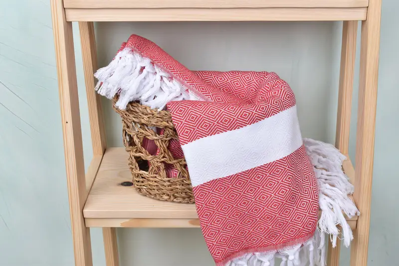Turkish Bath Towel USA, Organic Towel, Best Friend Gift, Beach Towel Bulk, Wedding Shower Gift, Quick-dry peshtemal, 70x40 Cotton Diamond Towel - 4
