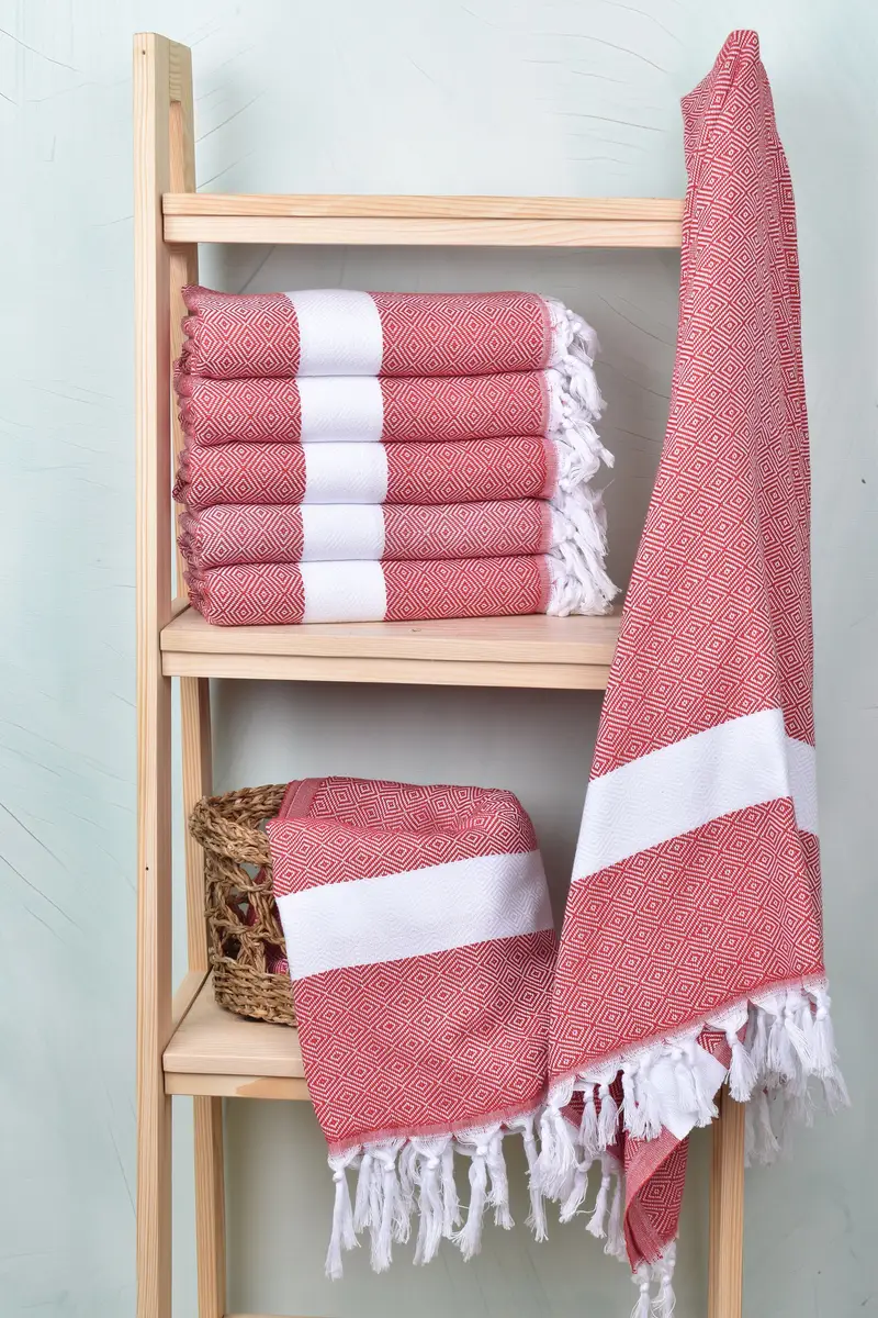 Turkish Bath Towel USA, Organic Towel, Best Friend Gift, Beach Towel Bulk, Wedding Shower Gift, Quick-dry peshtemal, 70x40 Cotton Diamond Towel - 3