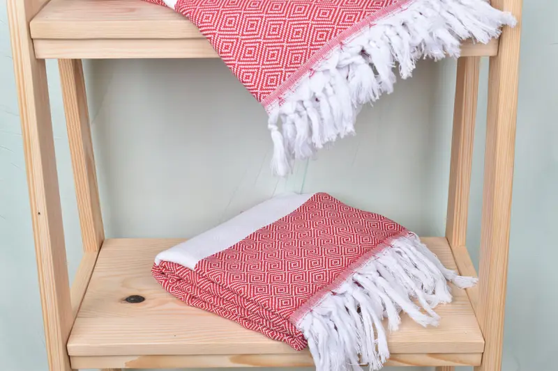 Turkish Bath Towel USA, Organic Towel, Best Friend Gift, Beach Towel Bulk, Wedding Shower Gift, Quick-dry peshtemal, 70x40 Cotton Diamond Towel - 5