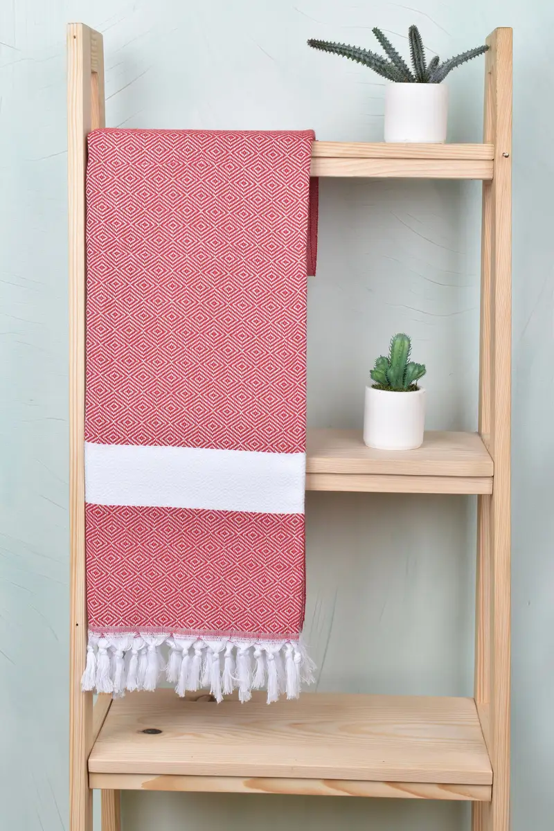 Turkish Bath Towel USA, Organic Towel, Best Friend Gift, Beach Towel Bulk, Wedding Shower Gift, Quick-dry peshtemal, 70x40 Cotton Diamond Towel - 8