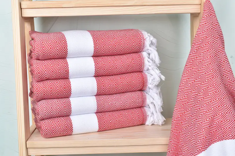 Turkish Bath Towel USA, Organic Towel, Best Friend Gift, Beach Towel Bulk, Wedding Shower Gift, Quick-dry peshtemal, 70x40 Cotton Diamond Towel - 1